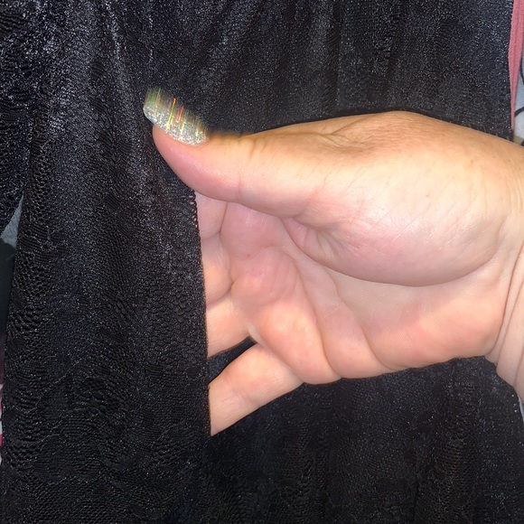 TORRID ⭐️ Black Lace Babydoll Swing Tunic Blouse - Picture 5 of 10